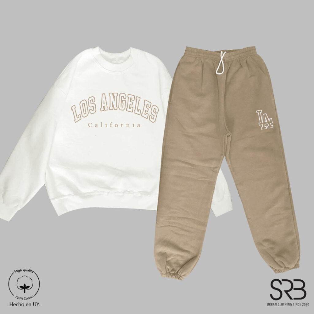 Buzo + Jogger tonos tostado