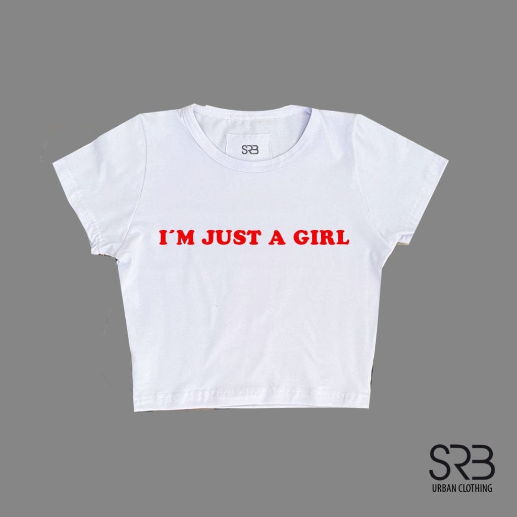 Baby tee personalizada con frase